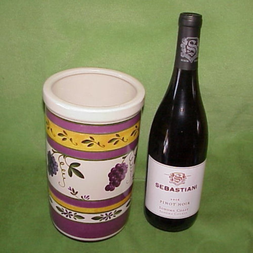 Designpac Stoneware Wine Cooler Canister/Utensil Holder